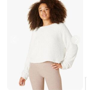 Beyond Yoga All the Feels Cropped Raglan Sleeve Pullover Size Small